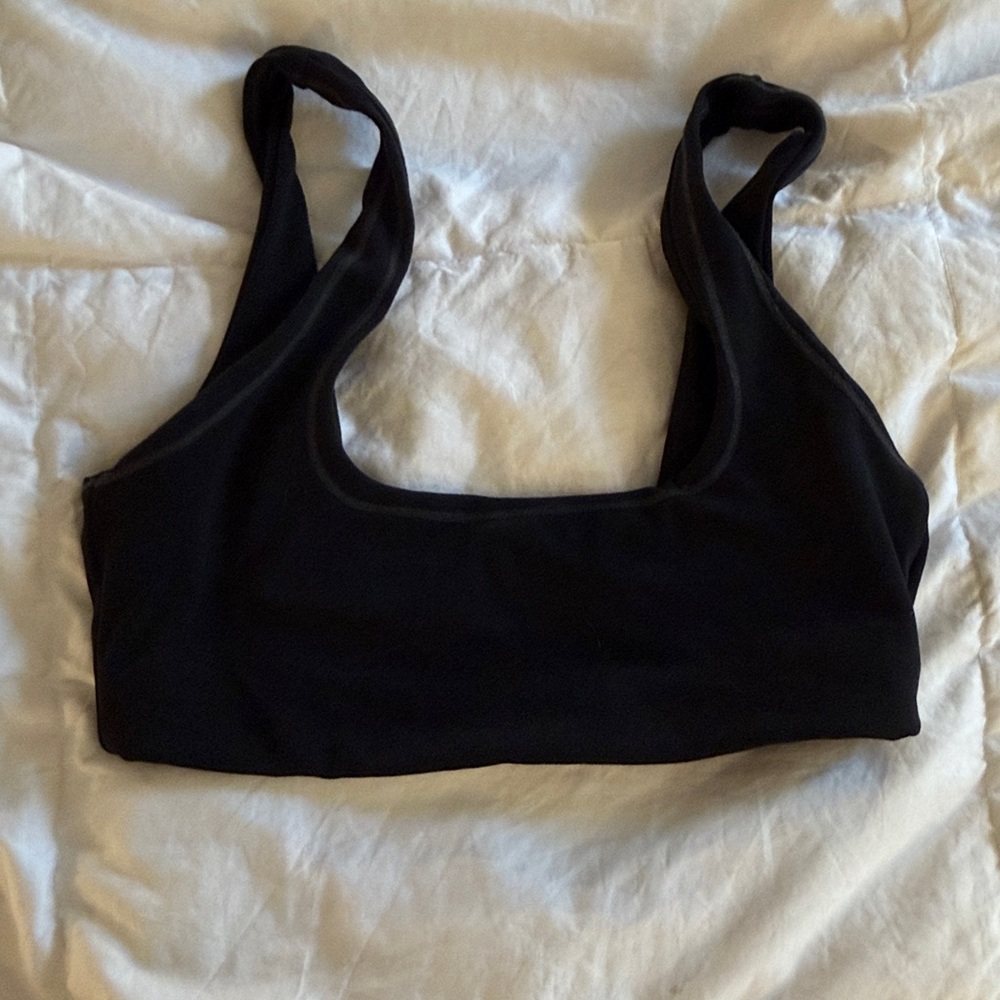 Black Scoop Neck Tank Top